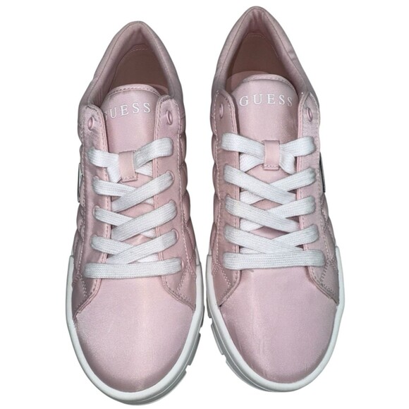Guess GW Tesie Size 10 Sneaker Pink Casual Fashion Chunky Lug Platform New - Picture 5 of 8